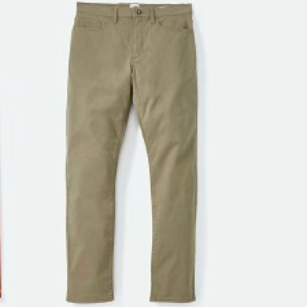 Flint and Tinder - 365 Chino Pant - HB Slim - Olive - 34" x 32"